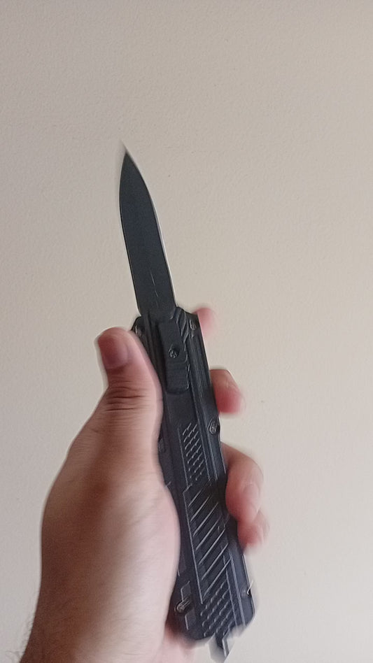 Black OTF Knife