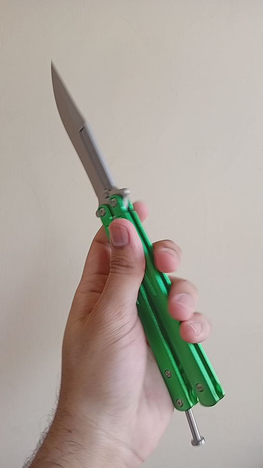 Green Butterfly Knife - Sharp