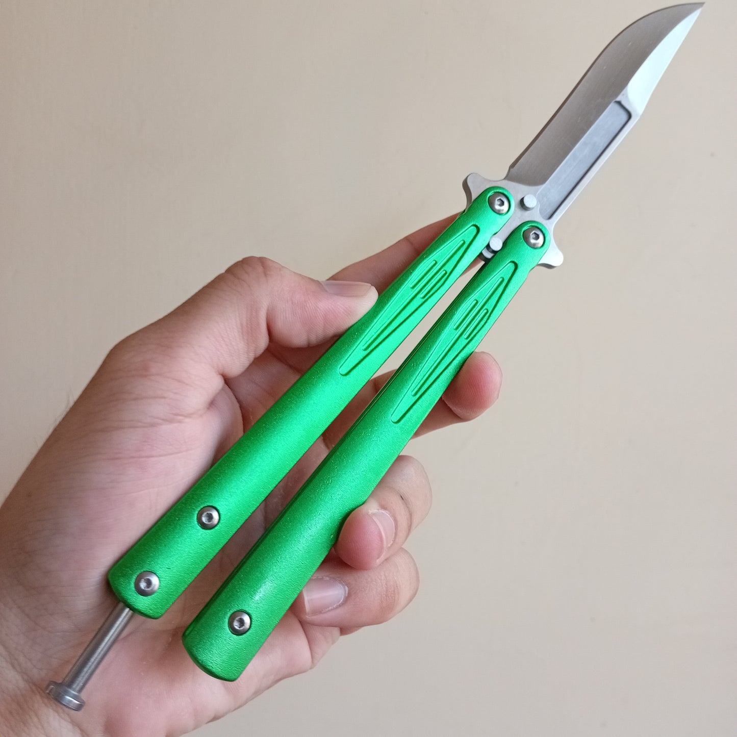 Green Butterfly Knife