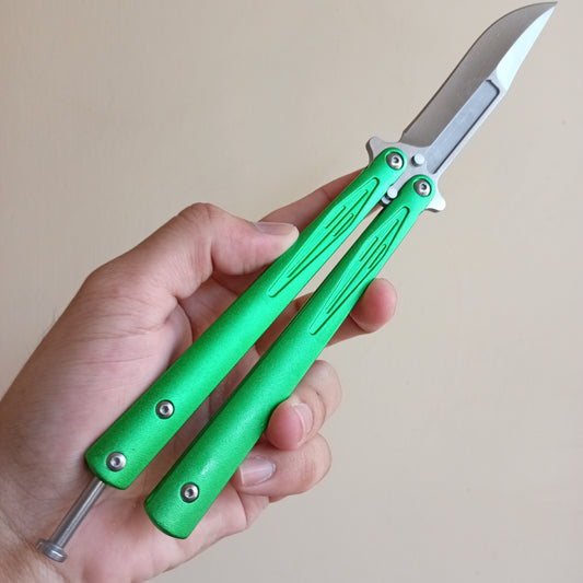 Green Butterfly Knife