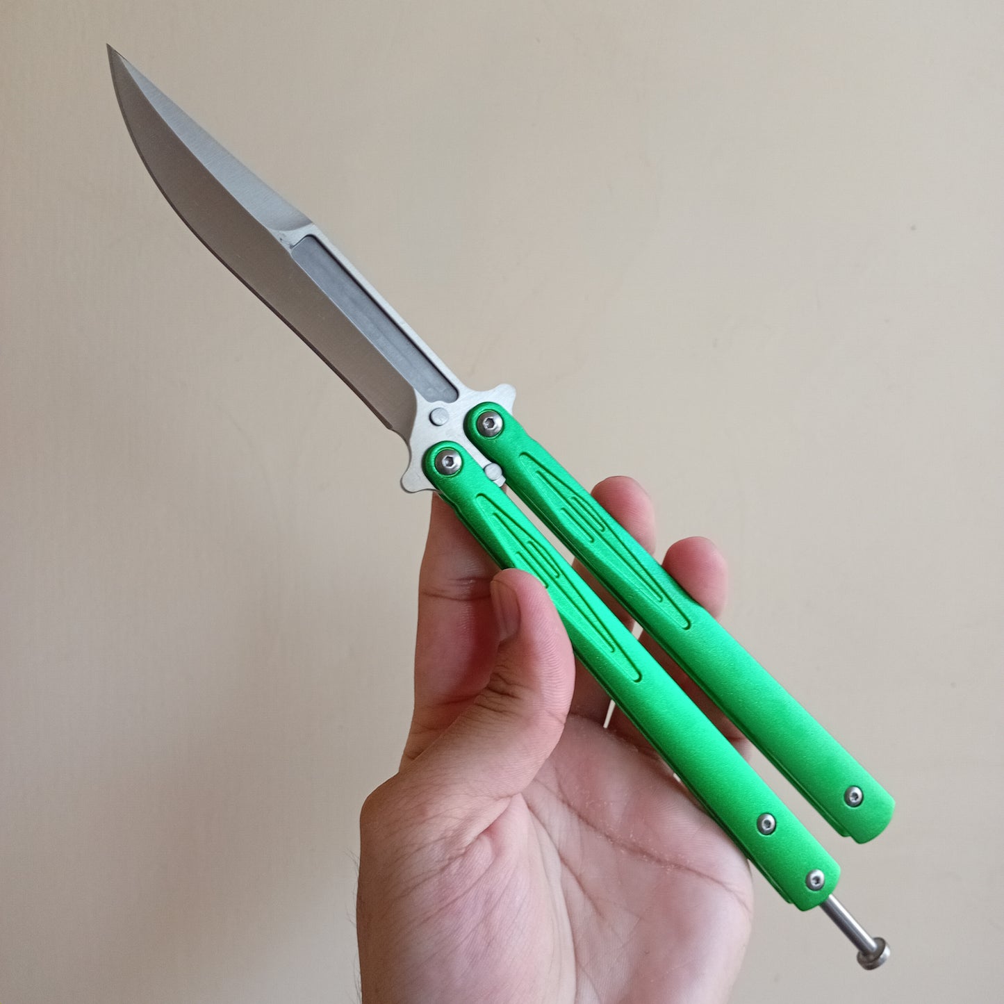 Green Butterfly Knife