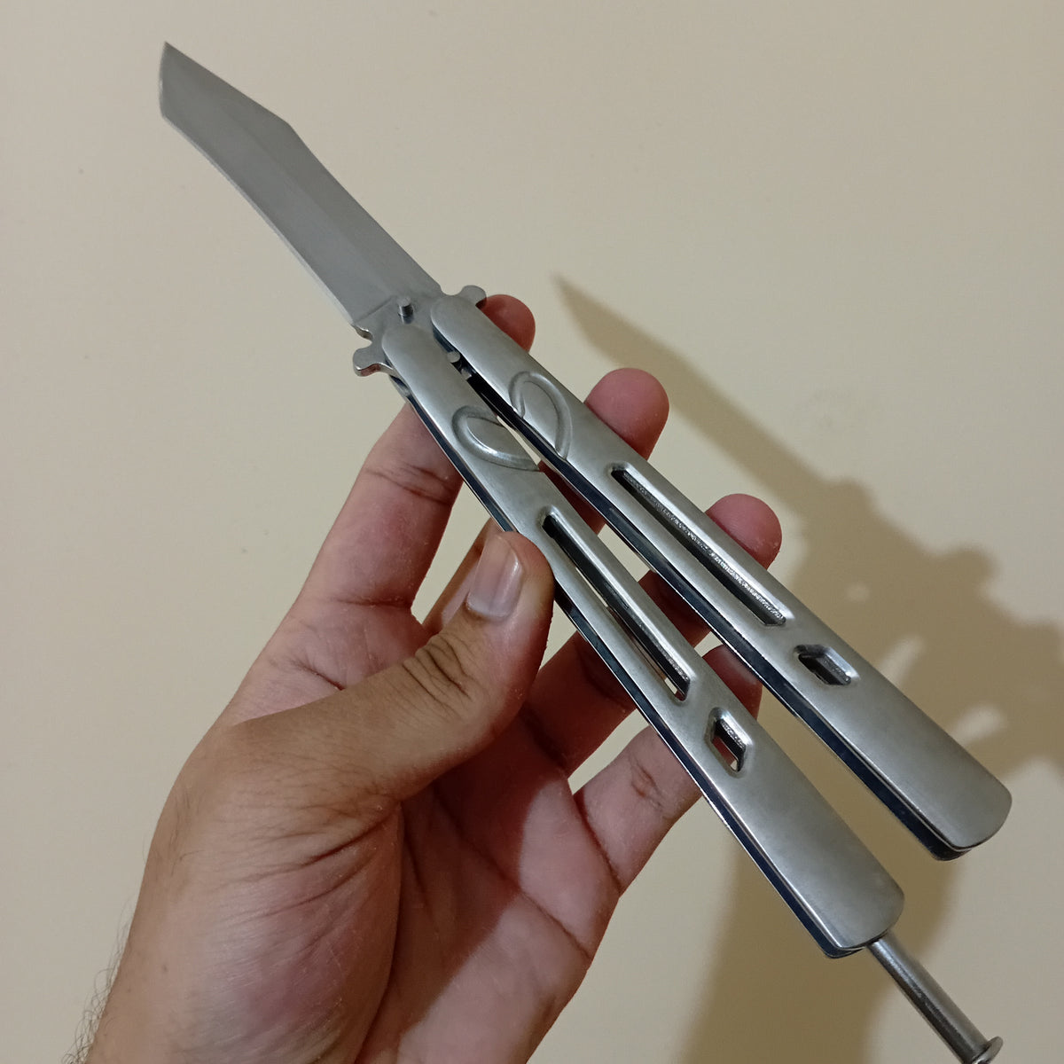 Butterfly Knife Silver 3 - Sharp