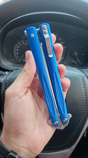 Blue Butterfly Knife - Sharp
