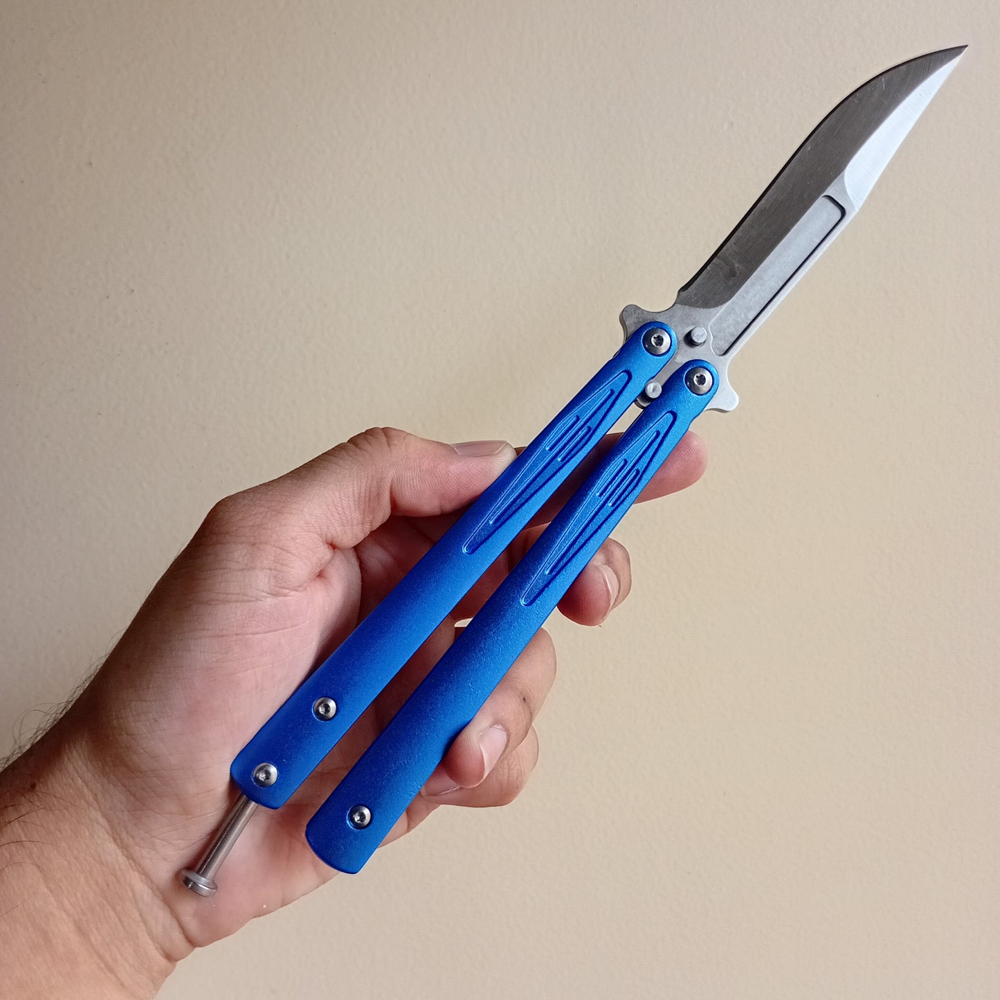 Blue Butterfly Knife - Sharp