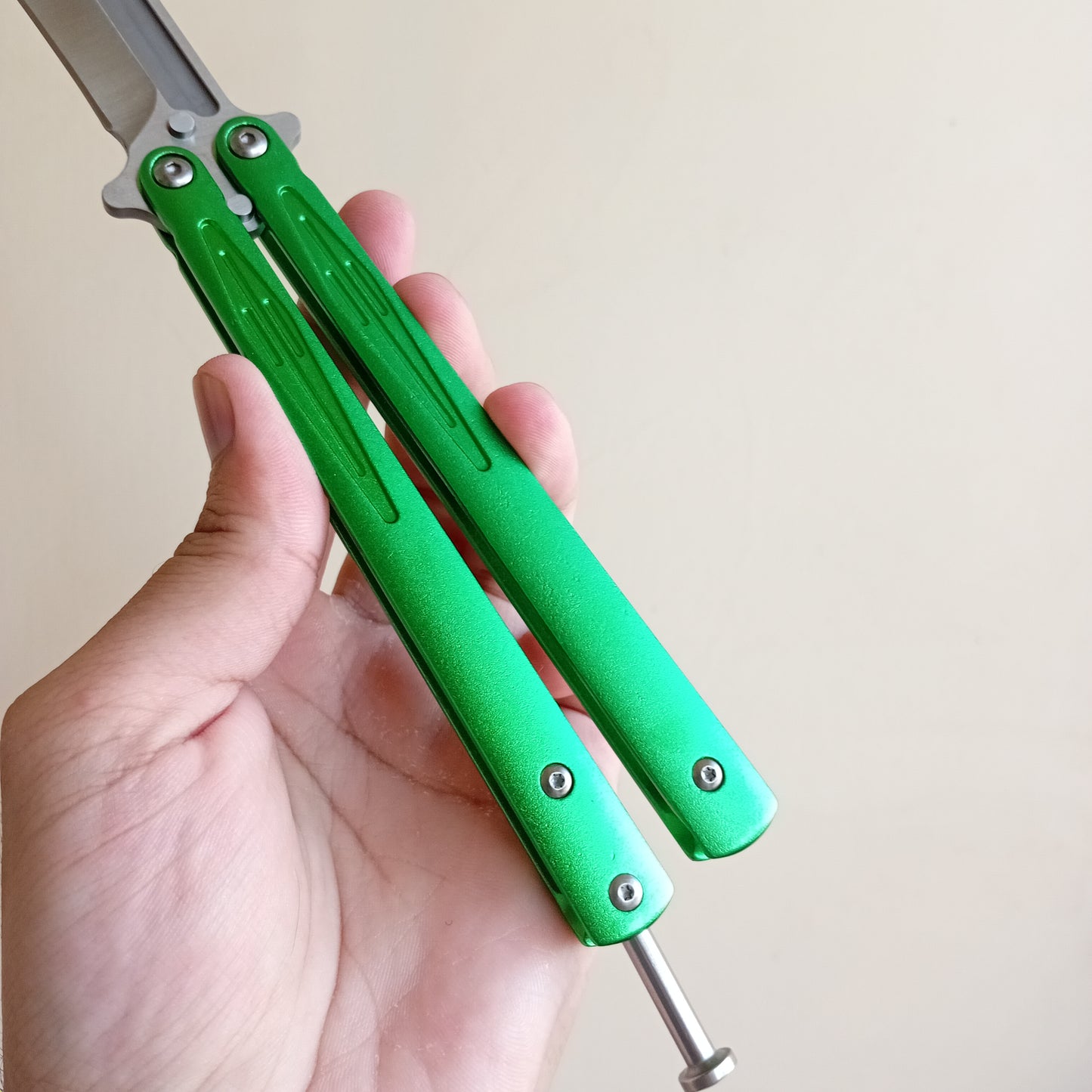 Green Butterfly Knife