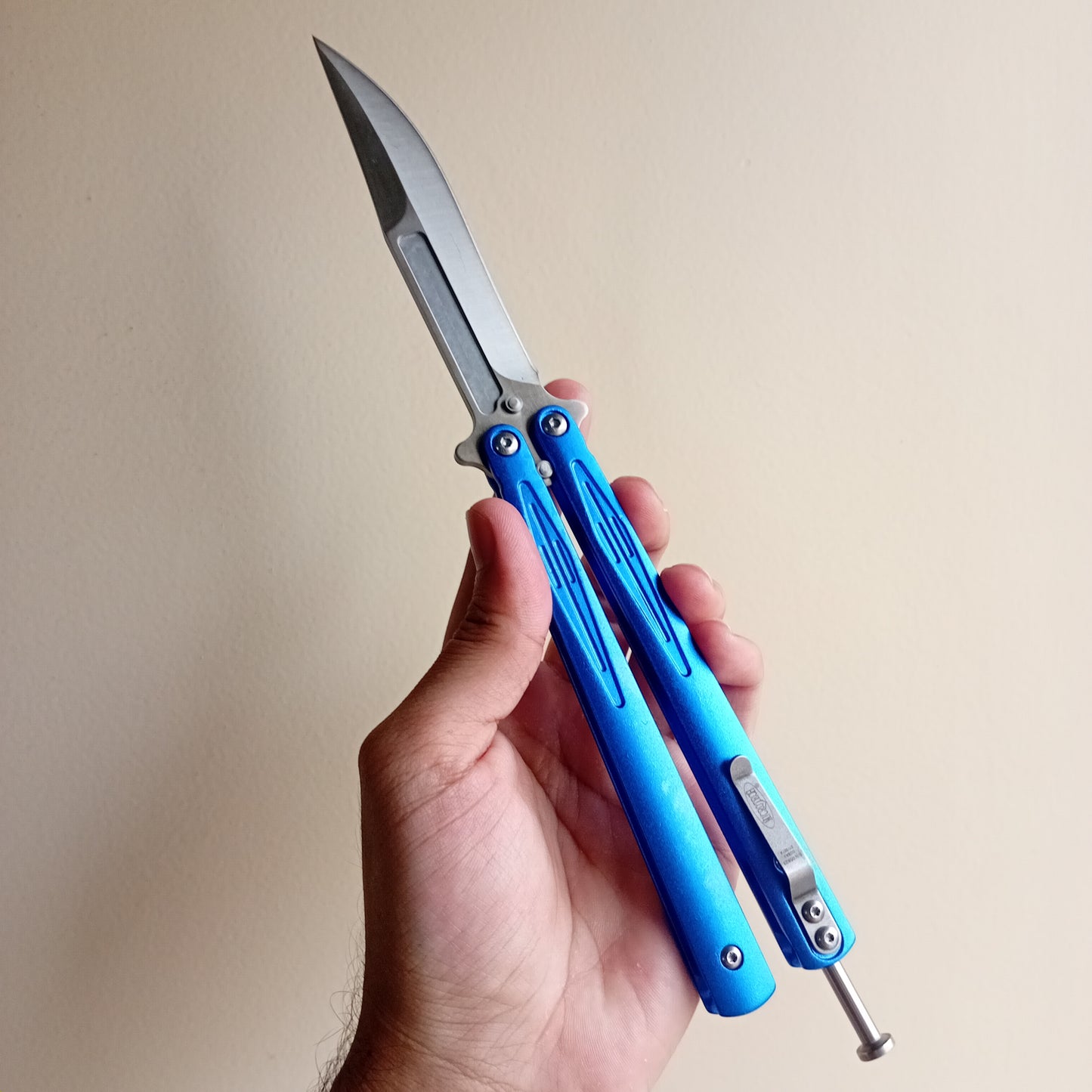 Blue Butterfly Knife - Sharp