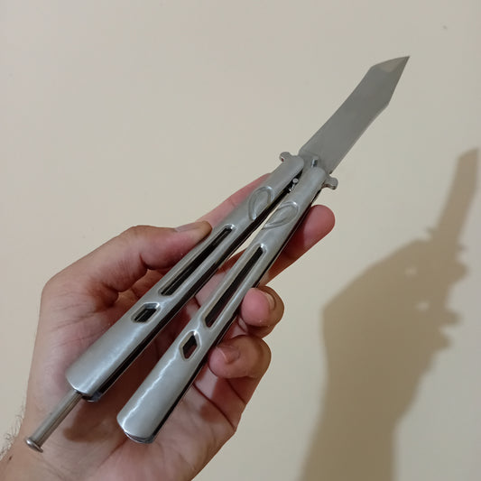Butterfly Knife Silver 3 - Sharp