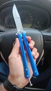 Blue Butterfly Knife - Sharp