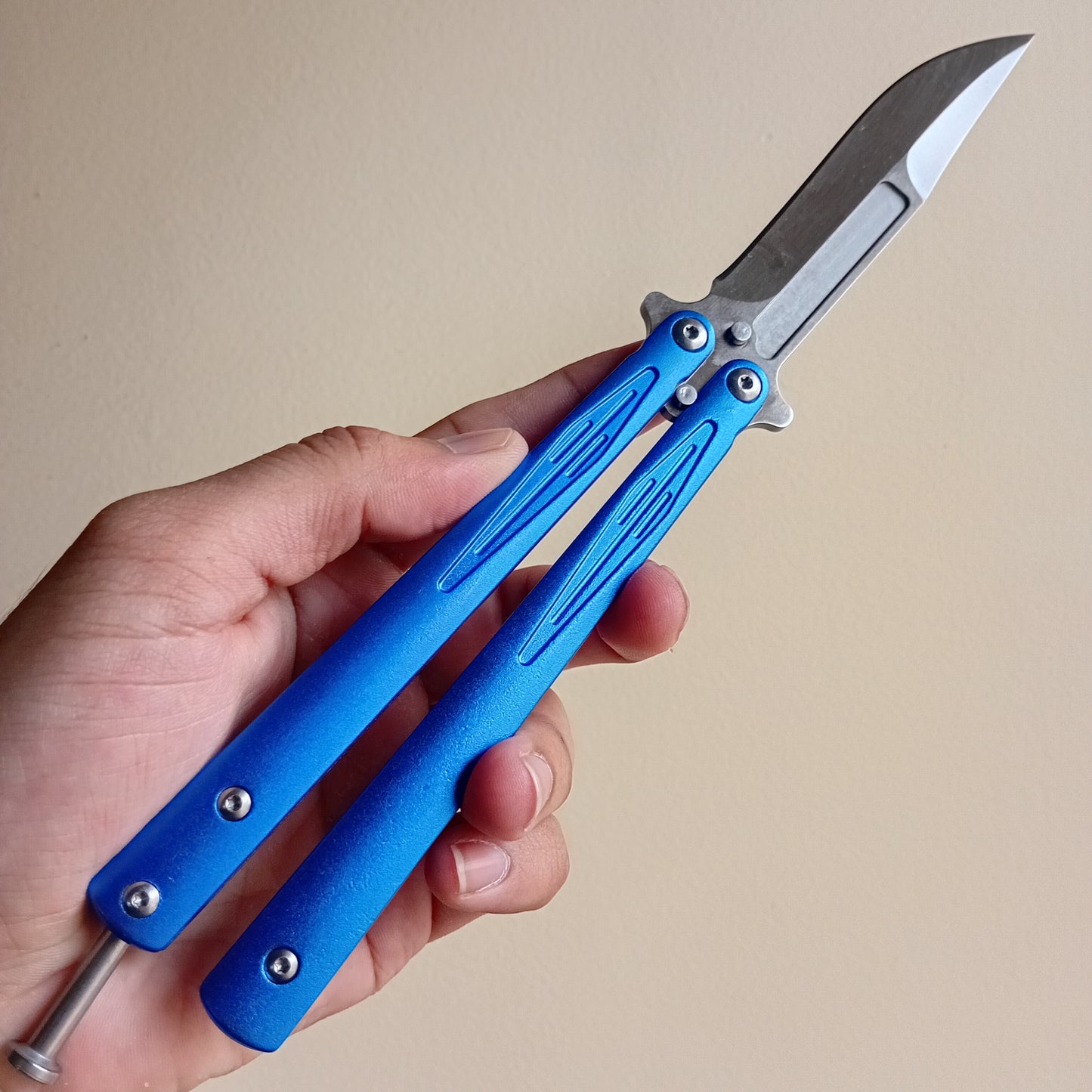 Blue Butterfly Knife - Sharp