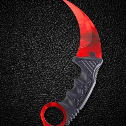 red blazing karambit